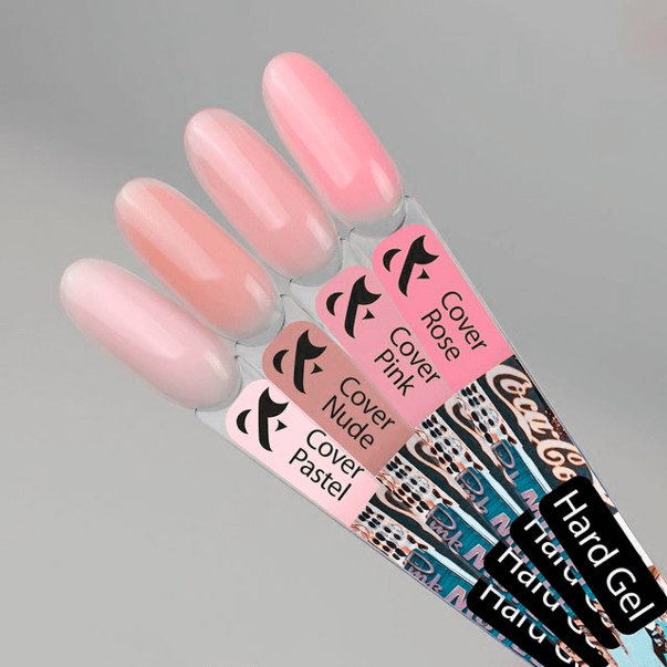 Гель для нарощування трифазний без пензлика F.O.X Hard gel Cover