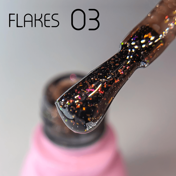 Гель лак светоотражающий Toki Toki Flakes №03 5 мл: купить, цена