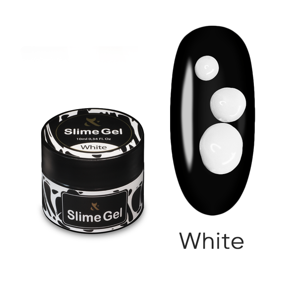 Гель - жвачка для дизайна F.O.X Slime Gel White 10 мл: купить