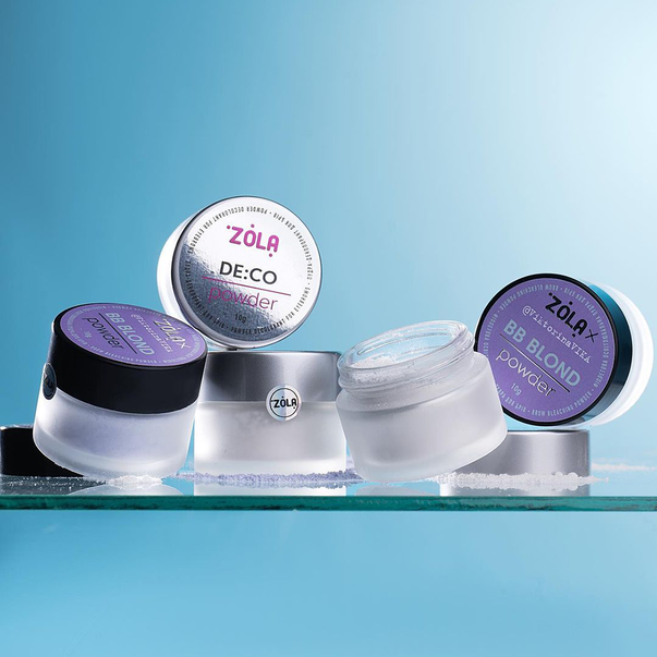 Пудра освітлювальна фіолетова для брів ZOLA BB Powder in
