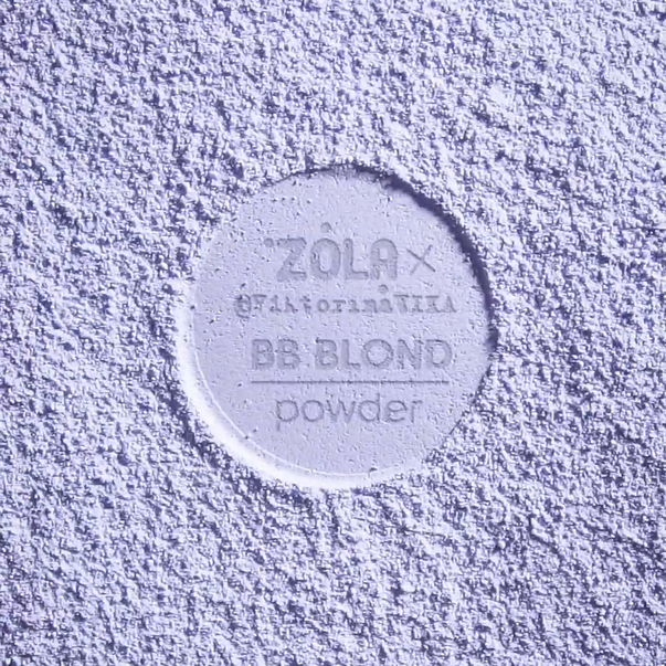 Пудра для осветления бровей фиолетовая ZOLA BB Powder In