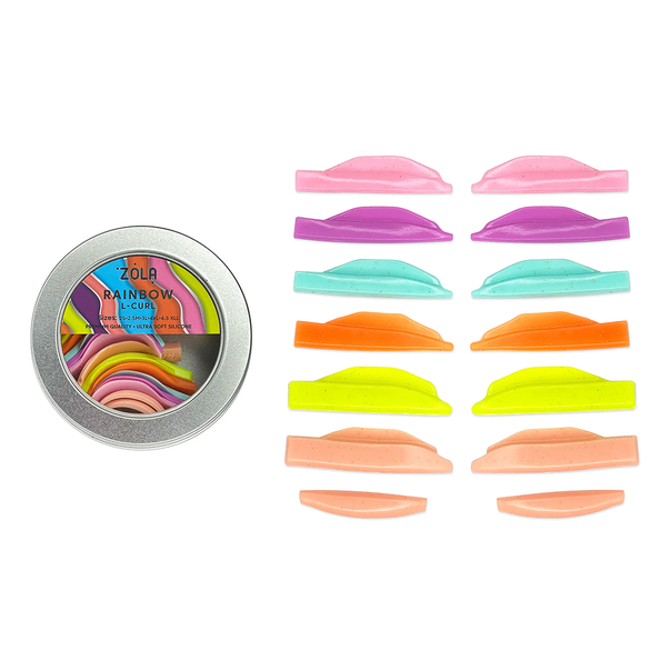 ZOLA Валики для ламинирования ресниц Rainbow L-Curl (2S, 2.5M, 3L