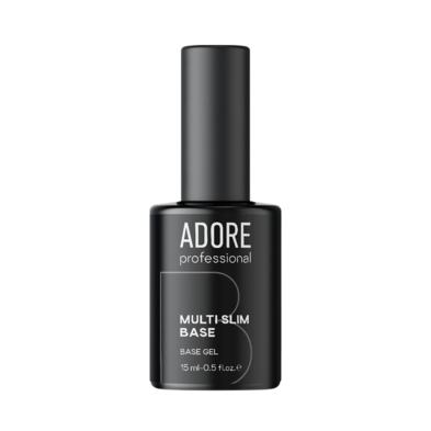 База для гель лаку Adore Professional Multi Slim Base тонка багатофункціональна 15 мл з пензликом