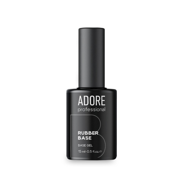 База для гель лаку каучукова Adore Professional Rubber Base 15 мл з пензликом