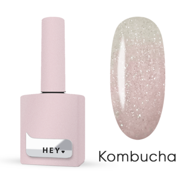Камуфлююча база з шиммером HEYLOVE Tint Base Pop Drinks Kombucha (рожево-бежевий) 15 мл