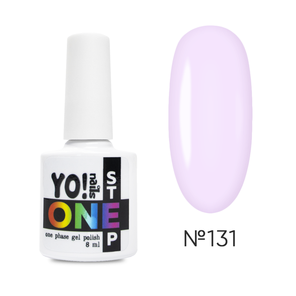 YO Nails One Step однофазний гель лак для педикюру №131 лавандовий 8 мл