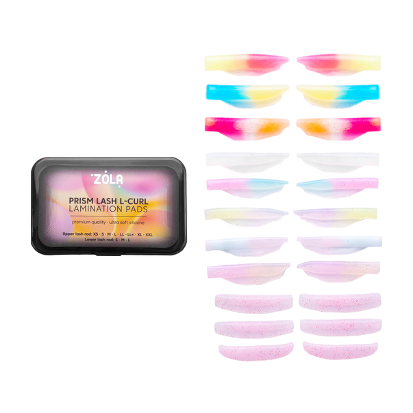 Валики для ламінування ZOLA Prism Lash L-Curl для верхніх та