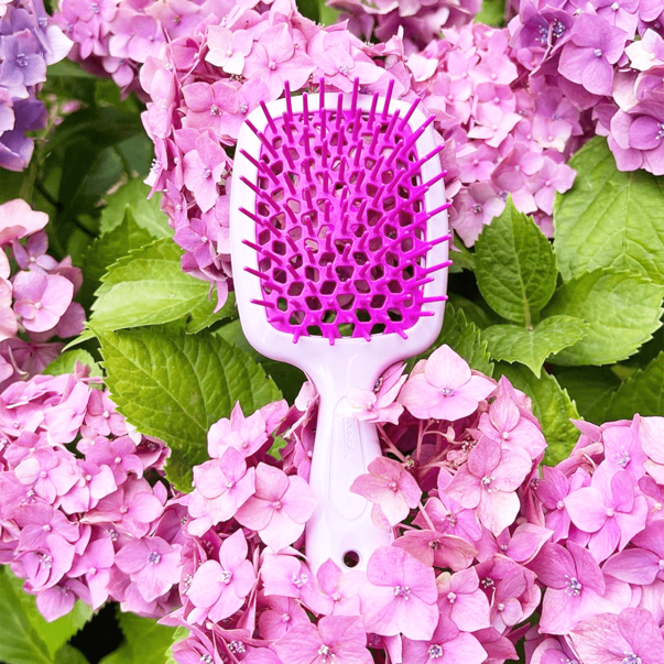 Щетка для волос Janeke Superbrush Small лавандовая с фуксией