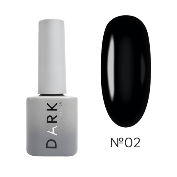 Гель лак Dark Gel Polish (New collection) №02 чорний 6 мл