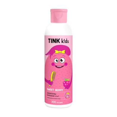Шампунь бальзам 2 в 1 Tink Sweet Berry Tink Kids 300 мл