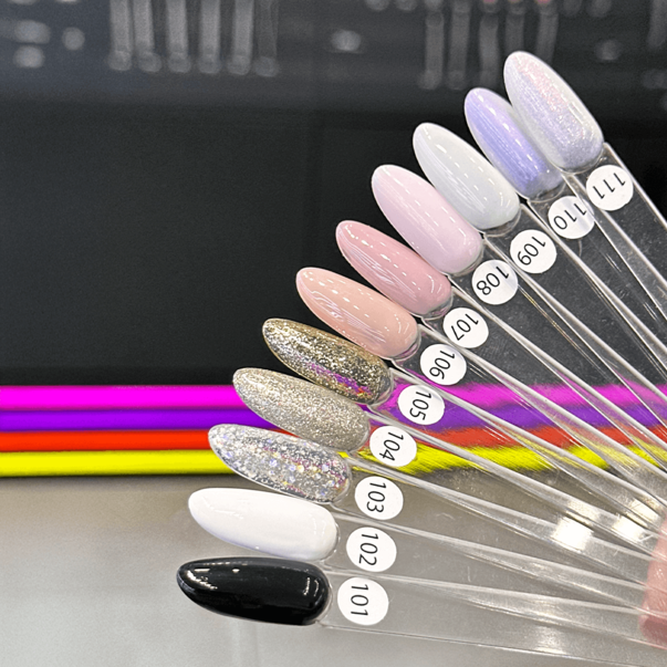 YO Nails One Step однофазний гель лак для педикюру №104 прозорий з