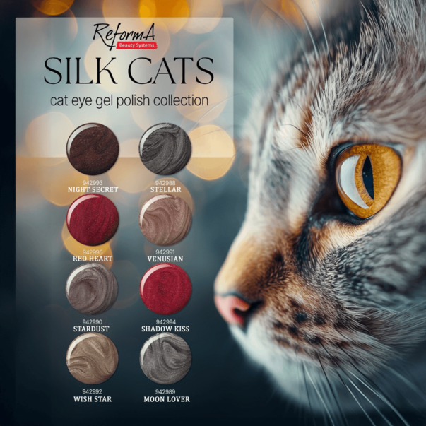 Шелковая кошка гель лак Reforma Gel Polish Silk Cats Venusian