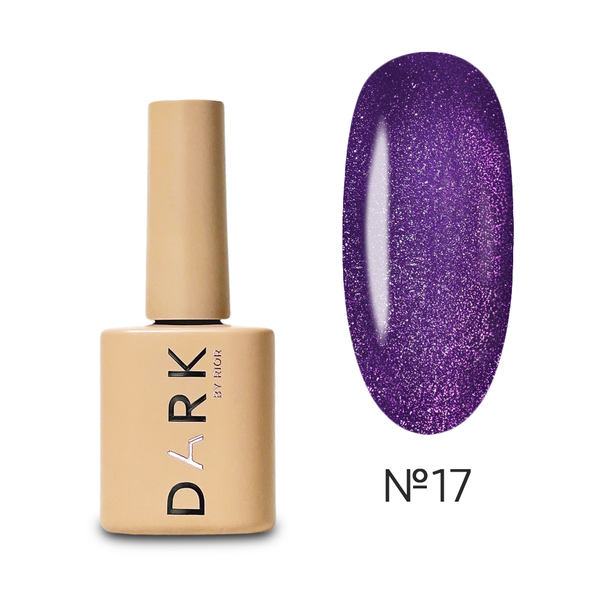 DARK Гель лак Кошачий глаз Gel Polish Cat Eye №17 фиолетовый 6 мл