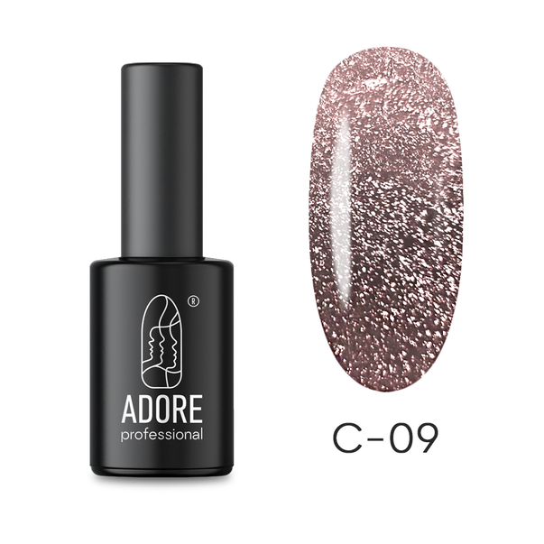 Світловідбивний Гель лак Adore Professional Crystal Flash котяче