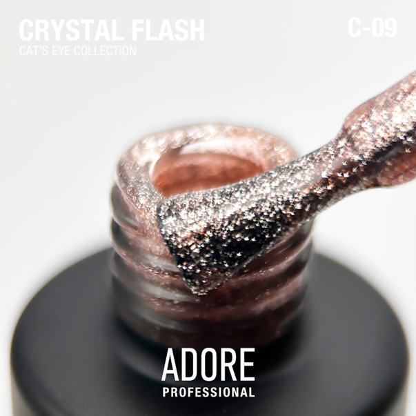 crystalboy　クリスタルボーイ　LOVESTRUCT ラブストラクト Світловідбивний Гель лак Adore Professional Crystal Flash котяче