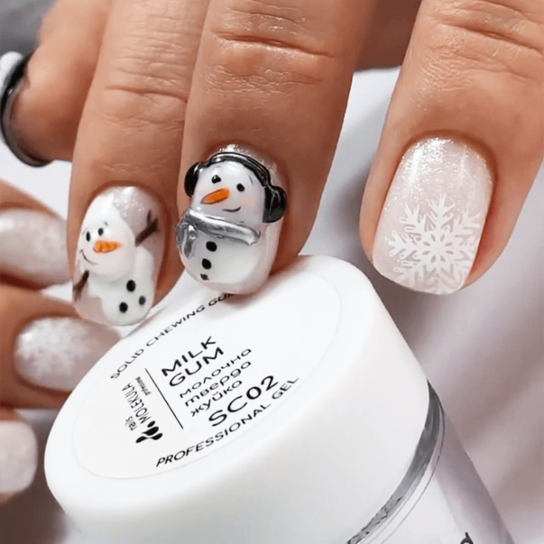 Nails Molekula Гель жуйка для нігтів Solid Chewing Gum Milk Gel