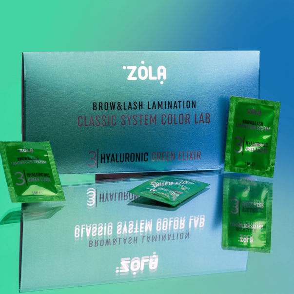 ZOLA Color Lab состав для ламинирования 03 Hyaluronic Green Elixir