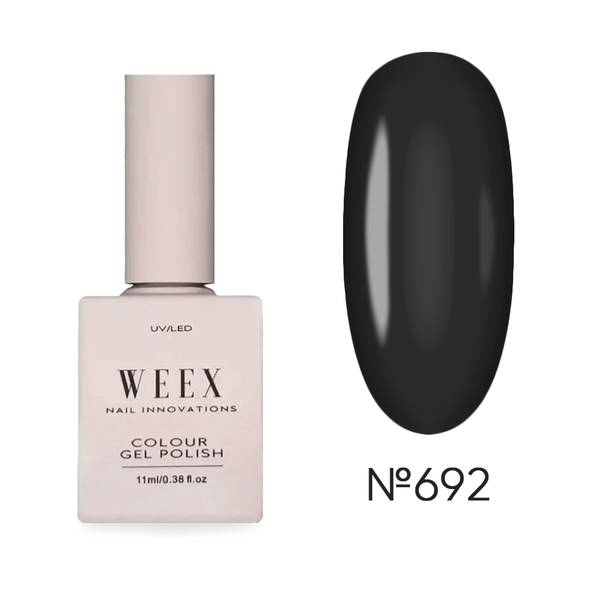 Серый гель лак Weex №692 11 мл