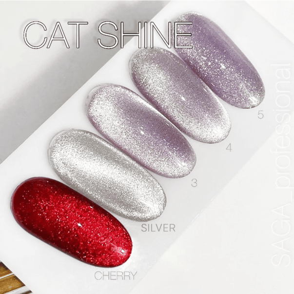 くれあ Гель лак кошачий глаз хрустальный Saga Cat Shine №13 Cheery 10 мл
