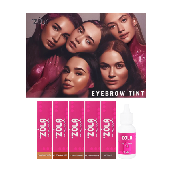 ZOLA Краска для бровей (Зола) набор New Innovative Colouring