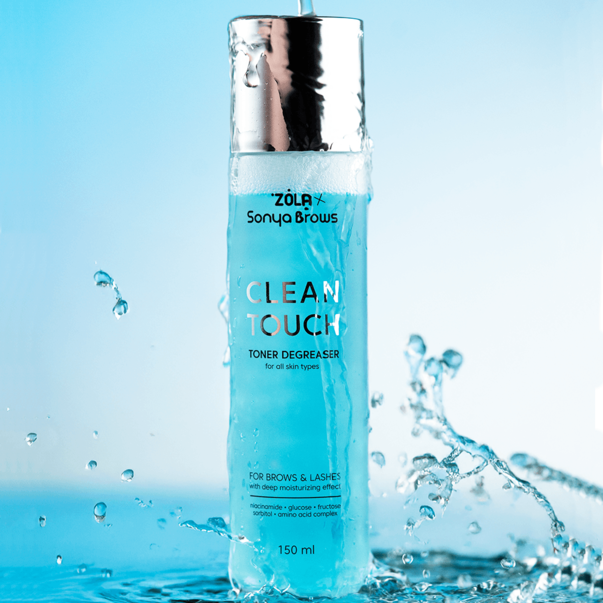 Тонер знежирювач для брів та вій ZOLA x Sonya Brows Clean Touch