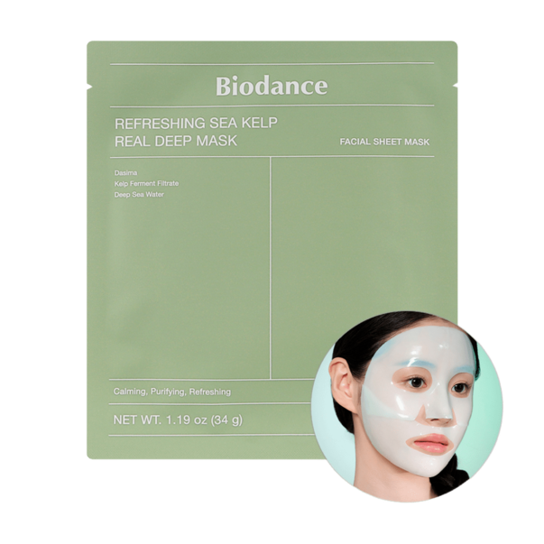 Biodance Refreshing Sea Kelp Real Deep Mask (Биоденс маска зеленая) 1 шт