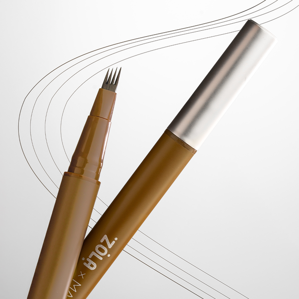 Лайнер ZOLA x Makarevich для брів с квадро пензлем Light Brown