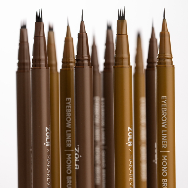 Лайнер ZOLA x Makarevich для брів с квадро пензлем Light Brown