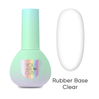 You Are Cute База для гель лаку Rubber Base, 5 мл (прозора)