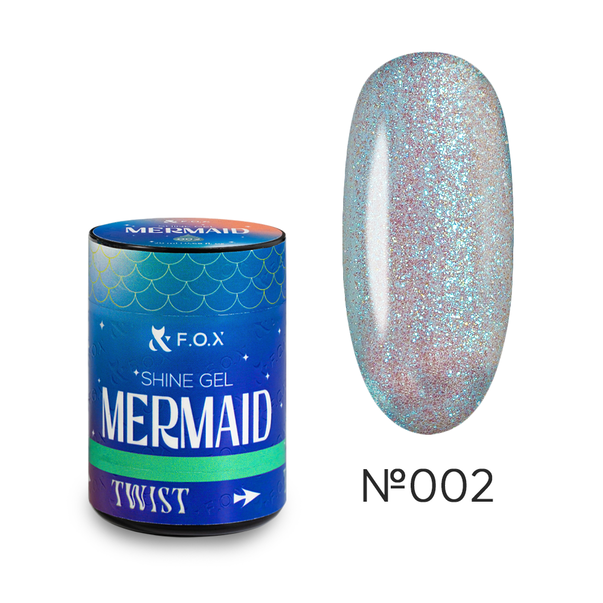 F.O.X гель для укрепления натуральных ногтей Shine Gel Mermaid