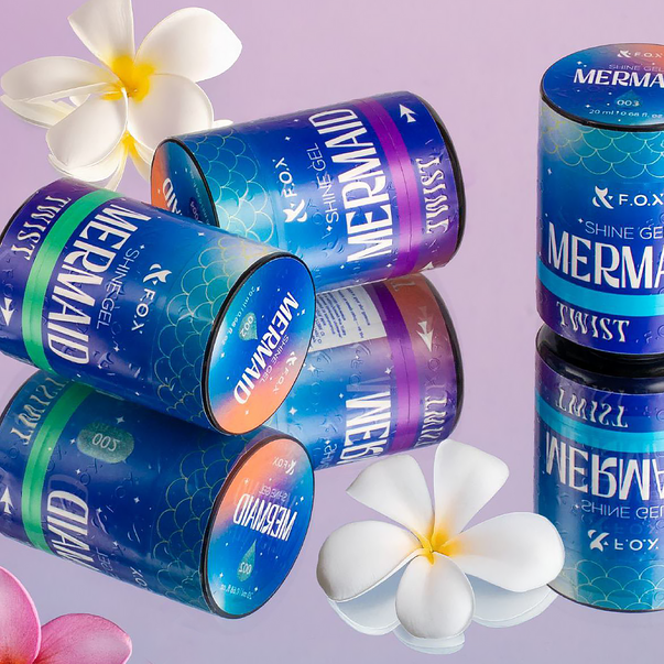 F.O.X гель для укрепления натуральных ногтей Shine Gel Mermaid
