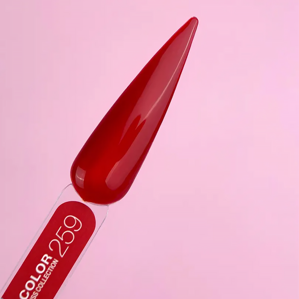 Витражный Гель-лак LUNAmoon Color Kiss №259 красный 8 мл: купить