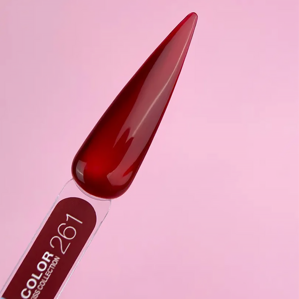 Витражный Гель-лак LUNAmoon Color Kiss №261 бордовый 8 мл: купить