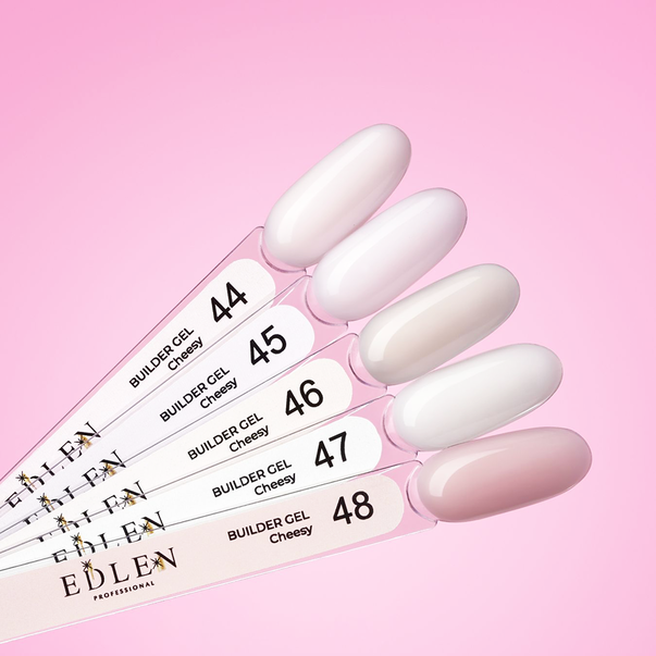 Гель для наращивания Edlen Builder gel Cheesy №47 молочный 15 мл