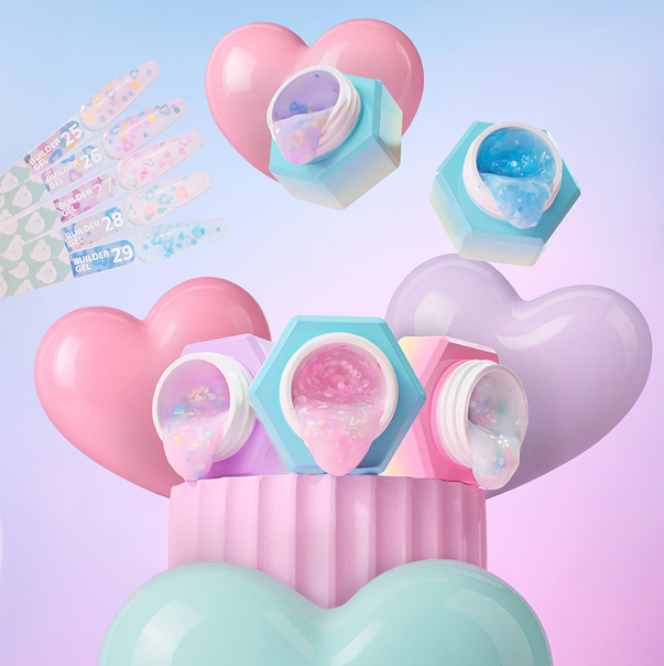 You Are Cute Гель для нарощування Builder Gel №26 з декоративними