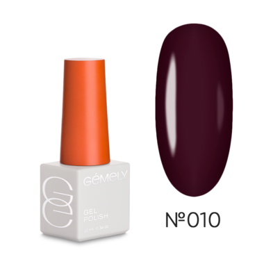 GÉMELY ex GA&MA Гель лак Gel Polish Max Color Black Plum №010 темно-сливовий 10 мл