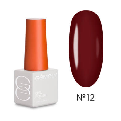 GÉMELY ex GA&MA Гель лак Gel Polish Max Color Black Ruby №012 темний рубіновий 10 мл