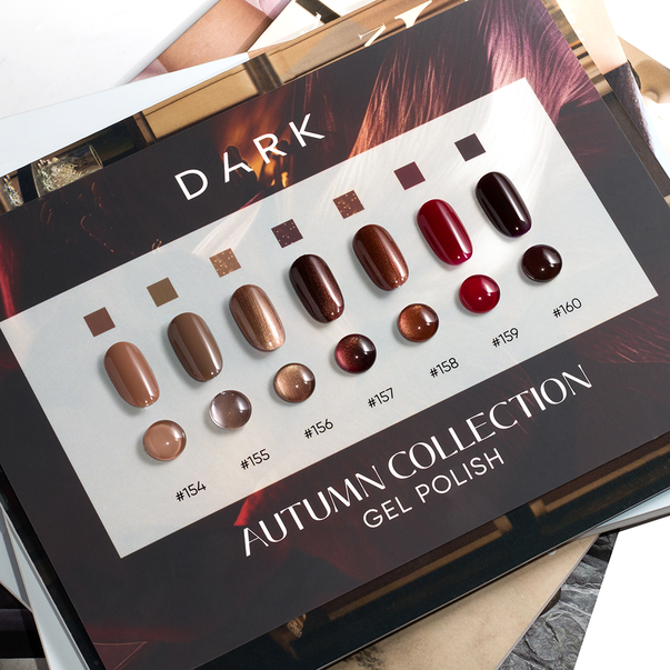 Гель лак Dark gel polish (new collection) №159 светло-вишневый 6