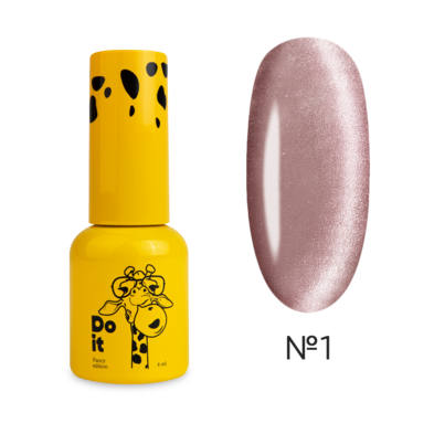 Do it Гель лак котяче око Glass Pink Cat Eye Crystal Blush №1 TPO Free 6 мл кришталевий рум'янець