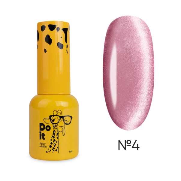 Do it Гель лак кошачий глаз Glass Pink Cat Eye Soft Peony №4 TPO