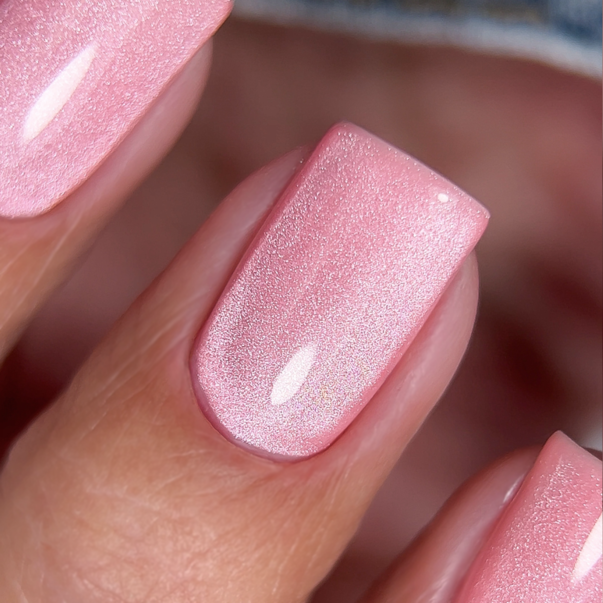 Do it Гель лак кошачий глаз Glass Pink Cat Eye Soft Peony №4 TPO