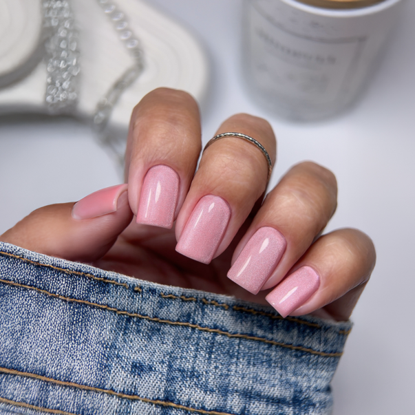 Do it Гель лак кошачий глаз Glass Pink Cat Eye Soft Peony №4 TPO