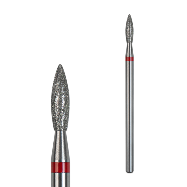 Карбидная фреза пламя красная GÉMELY ex GA&MA Carbide Cold flame Red 2,3 мм (с алмазным напылением)