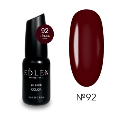 Edlen Gel Polish Color №092 гель лак Едлен бордовий 9 мл HEMA & TPO Free