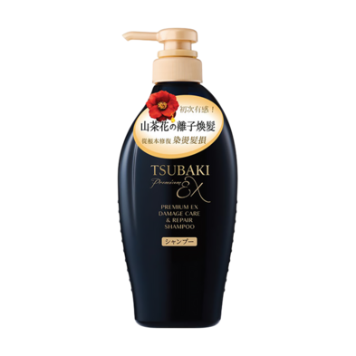 Shiseido шампунь (Шисейдо Тсубакі) відновлення пошкодженого волосся Tsubaki Premium EX Damage Care & Repair shampoo 450 мл