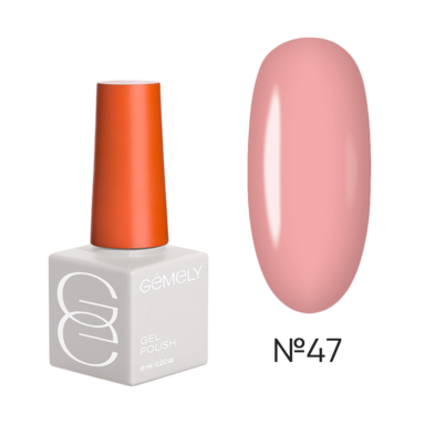 Однофазний Гель лак для педикюру GÉMELY ex GA&MA Mono Lac gel polish №047 рожевий 6 мл