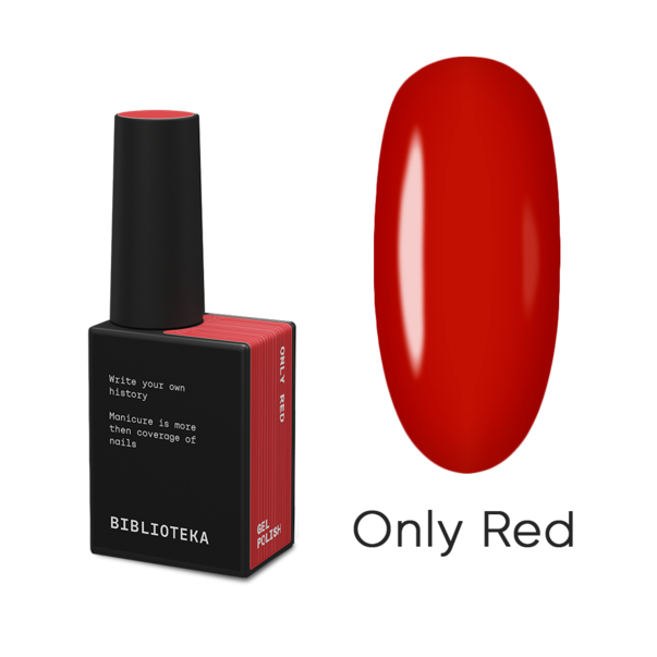 BIBLIOTEKA Гель лак Only Red красный 10 мл: купить, цена, каталог