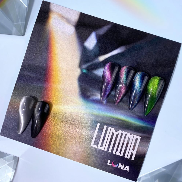 Гель лак кошачий глаз LUNAmoon Color Cat Eye №264 фиолетовый 8 мл