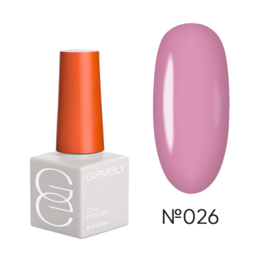 GÉMELY ex GA&MA Гель лак Gel Polish Max Color №026 пудрово рожевий 6 мл