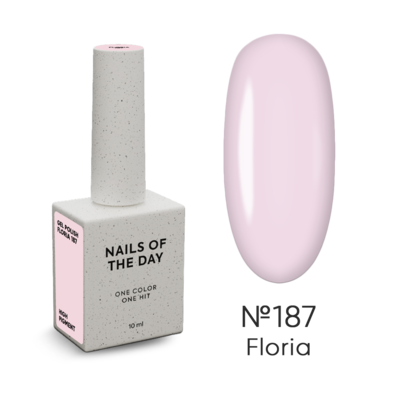 Гель лак NAILS OF THE DAY SPRING 2026 Floria №187 пастельно-рожевий 10 мл